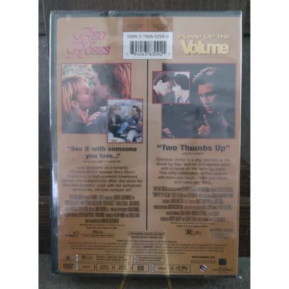 New Double Feature DVD Bed of Roses & Pump Up The Volume Christian Slater - Picture 2 of 3